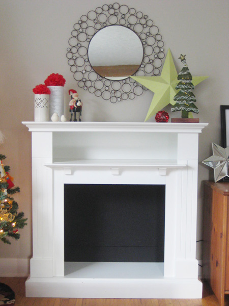 fake fireplace for christmas design 123 best Decor - Fireplaces & Porches images on Pinterest  